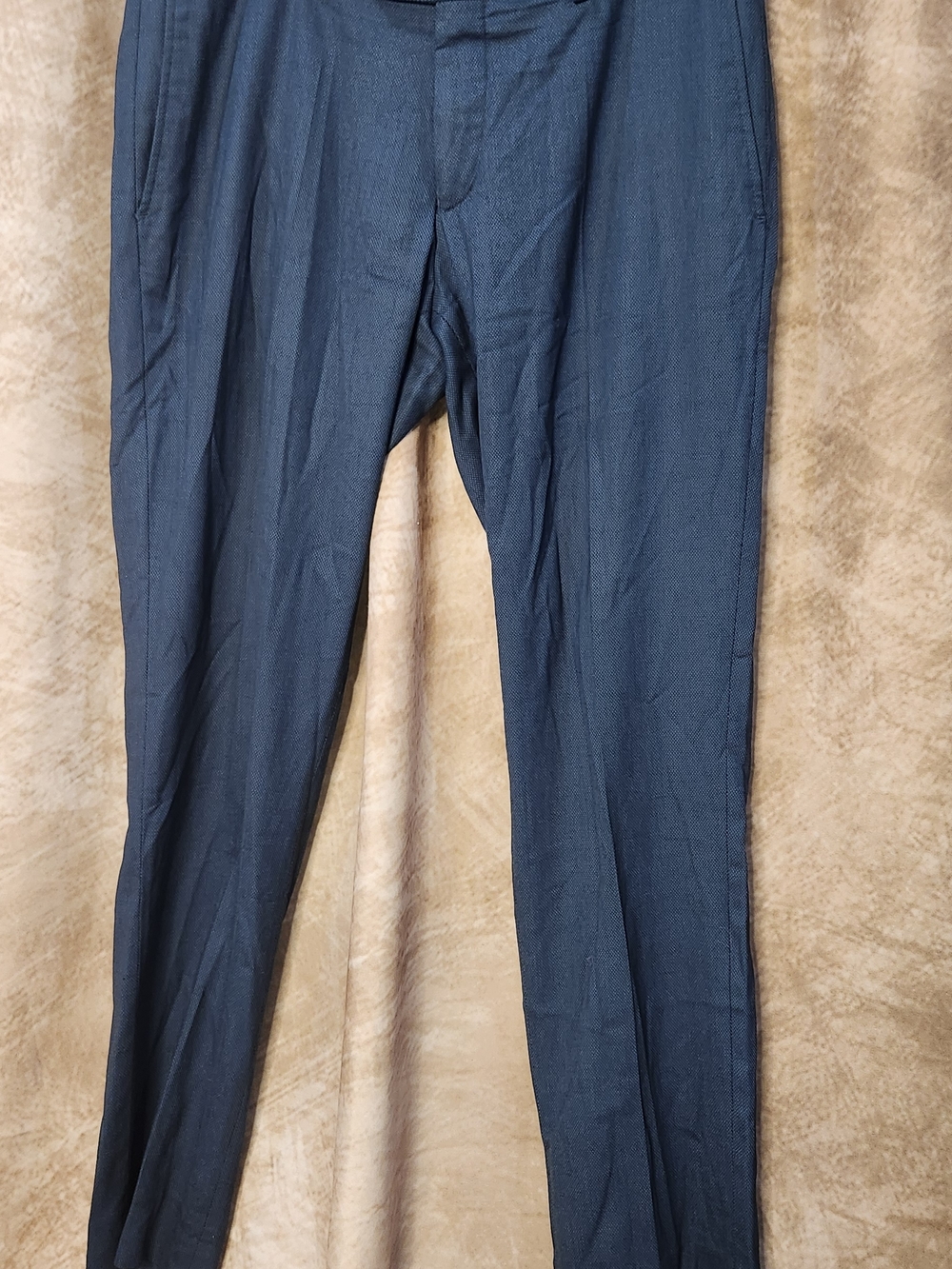 ZARA MAN Slim Fit Suit – Blue Textured – Blazer & Pants Set – EU 50 / US 40 - Picture 3 of 14